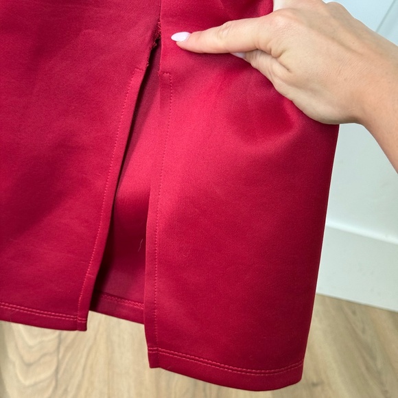 ASOS Design Red Ruffle Bodycon Midi Dress - Picture 8 of 10